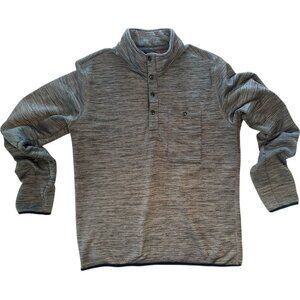 Relwen Jacket Men's Large Popover Sweater Snaps Micro-Therm Thermal Huckleberry